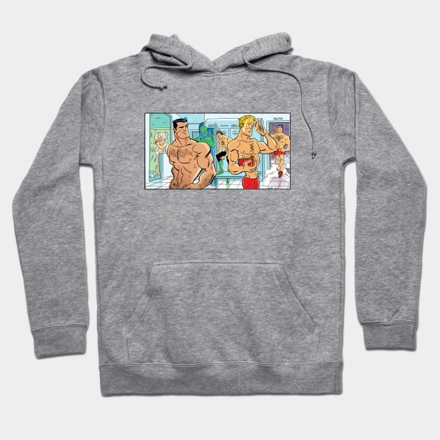 Superhero Locker Room Hoodie by JBone